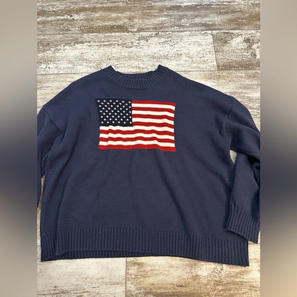 Navy Flag Sweater